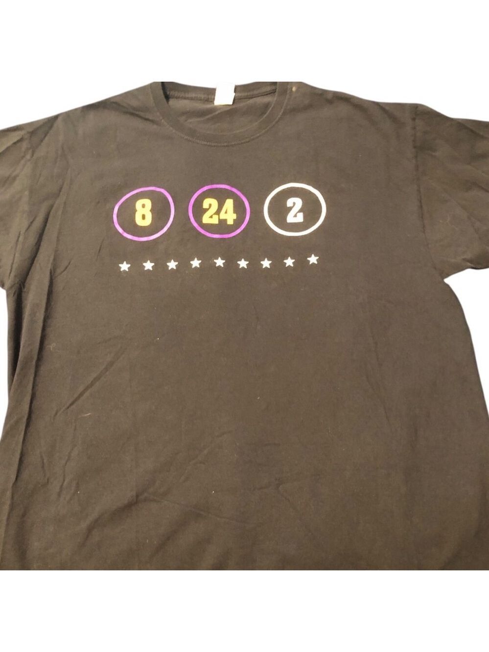 Kobe Bryant Tribute Mamba 8 24 2
 T-shirt XL Black
